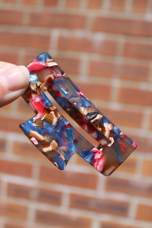 Brown Resin Claw Clip 2