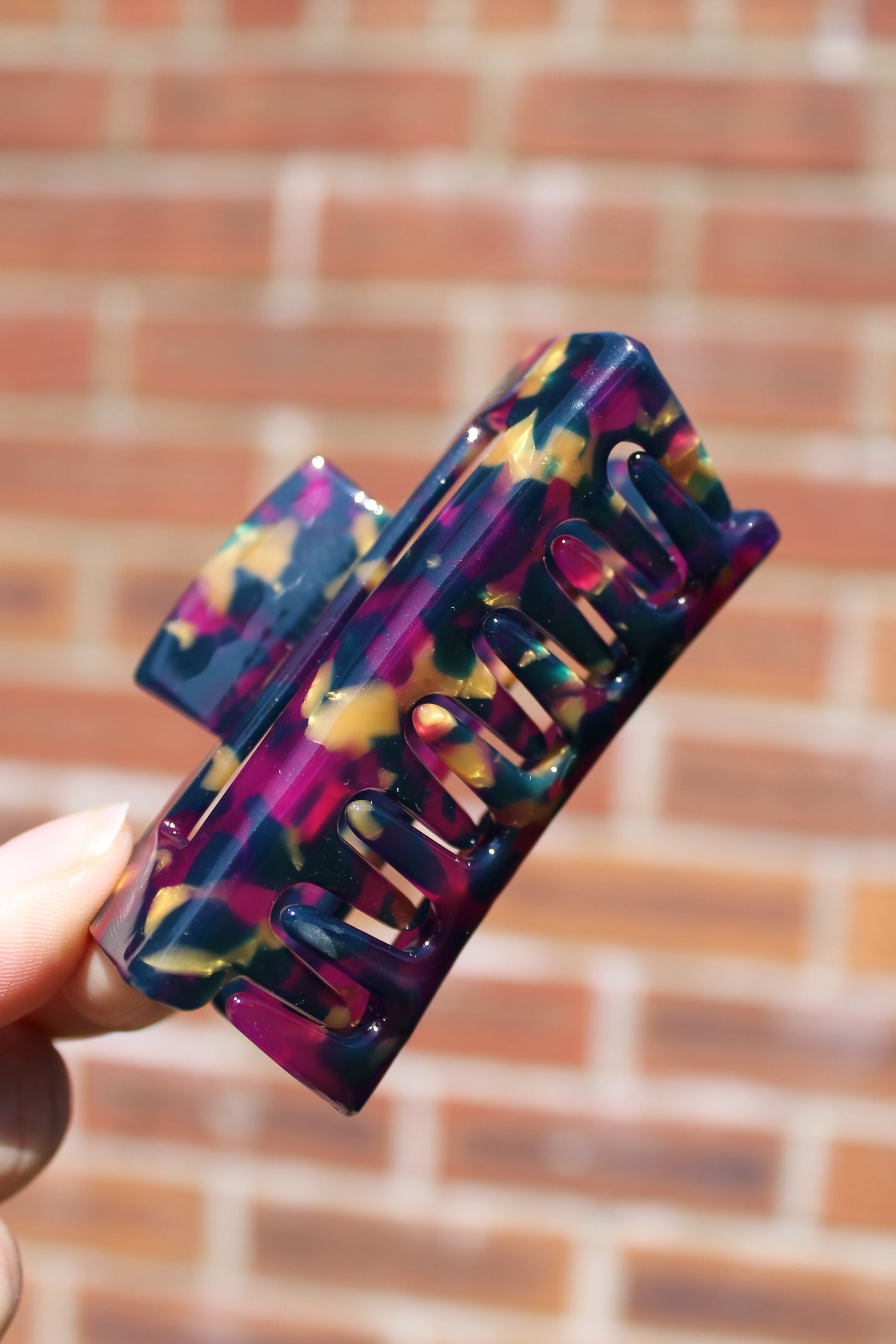 Purple Resin Claw Clip 2