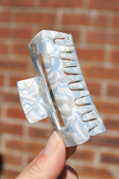 Sky Blue Resin Claw Clip 2